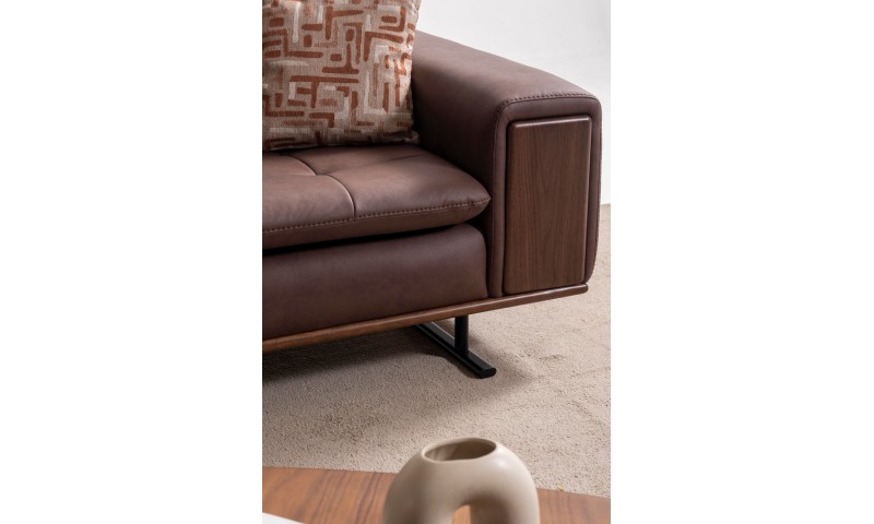 Pufy Koltuk Takımı Kahve