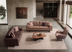 Pufy Koltuk Takımı Kahve