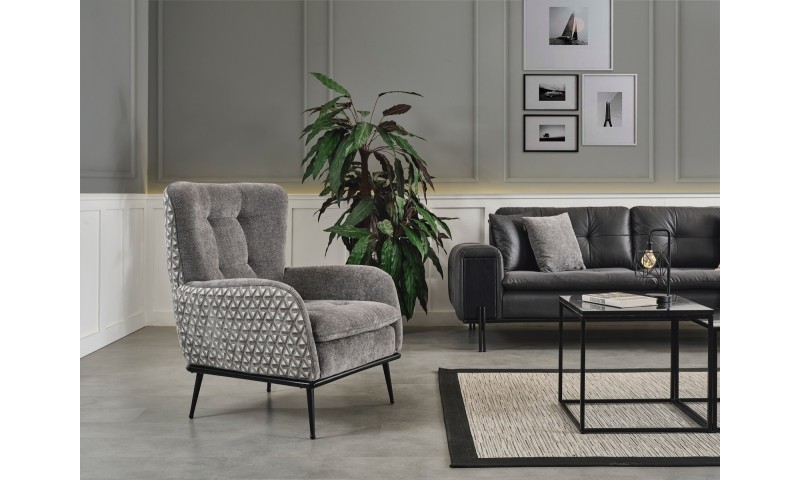 Pufy Koltuk Takımı Antrasit 