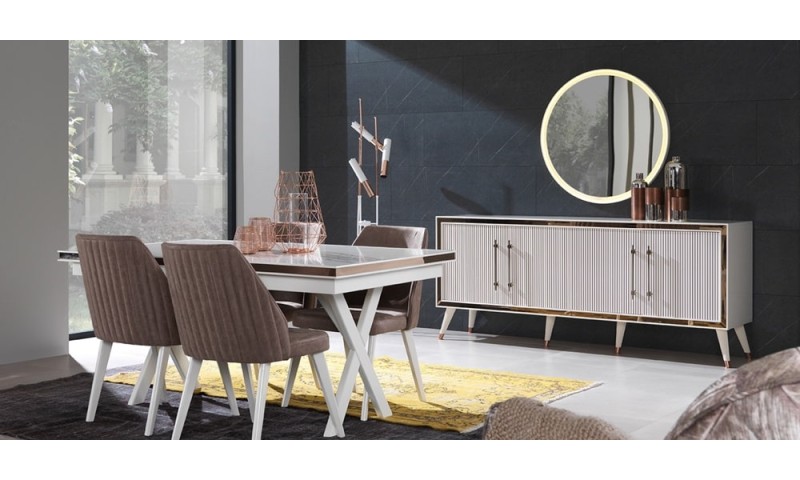 Toprak Yemek Odası Ekru