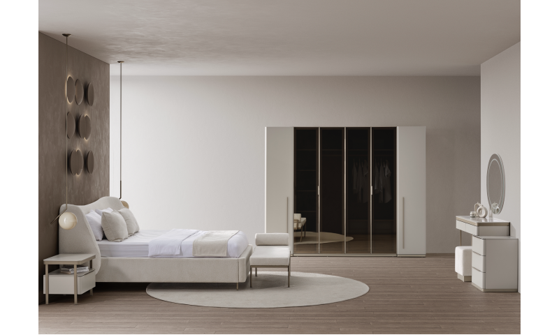 Meta Bazalı Yatak Odası