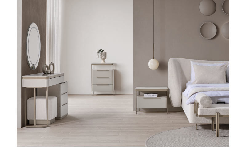 Meta Bazalı Yatak Odası