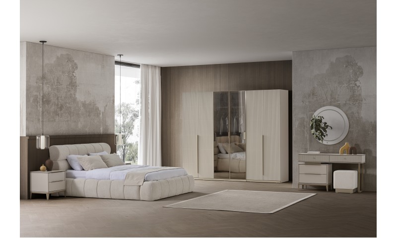 Neon Bazalı Yatak Odası