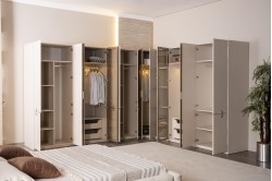 Viral Yatak Odası Köşe Dolaplı