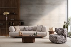 Manetti Koltuk Takımı - Yataklı - Ahşap Ayaklı